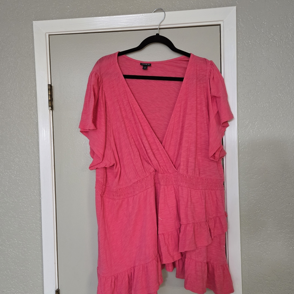 Torrid Pink Short Sleeve Top